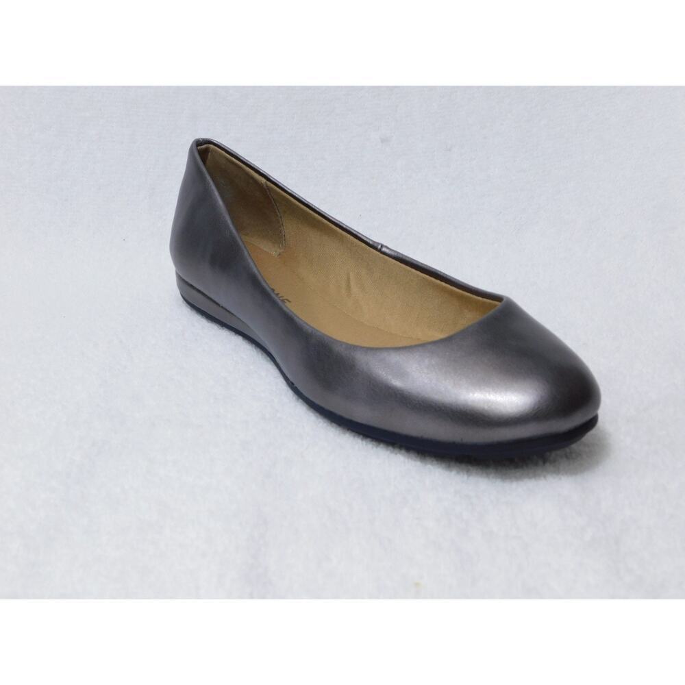 W689 Sun + Stone Dark Pewter Eliana Ballet Flats Shoes - Size 5 M